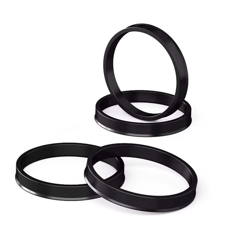 Bague centrale de moyeu en plastique noir